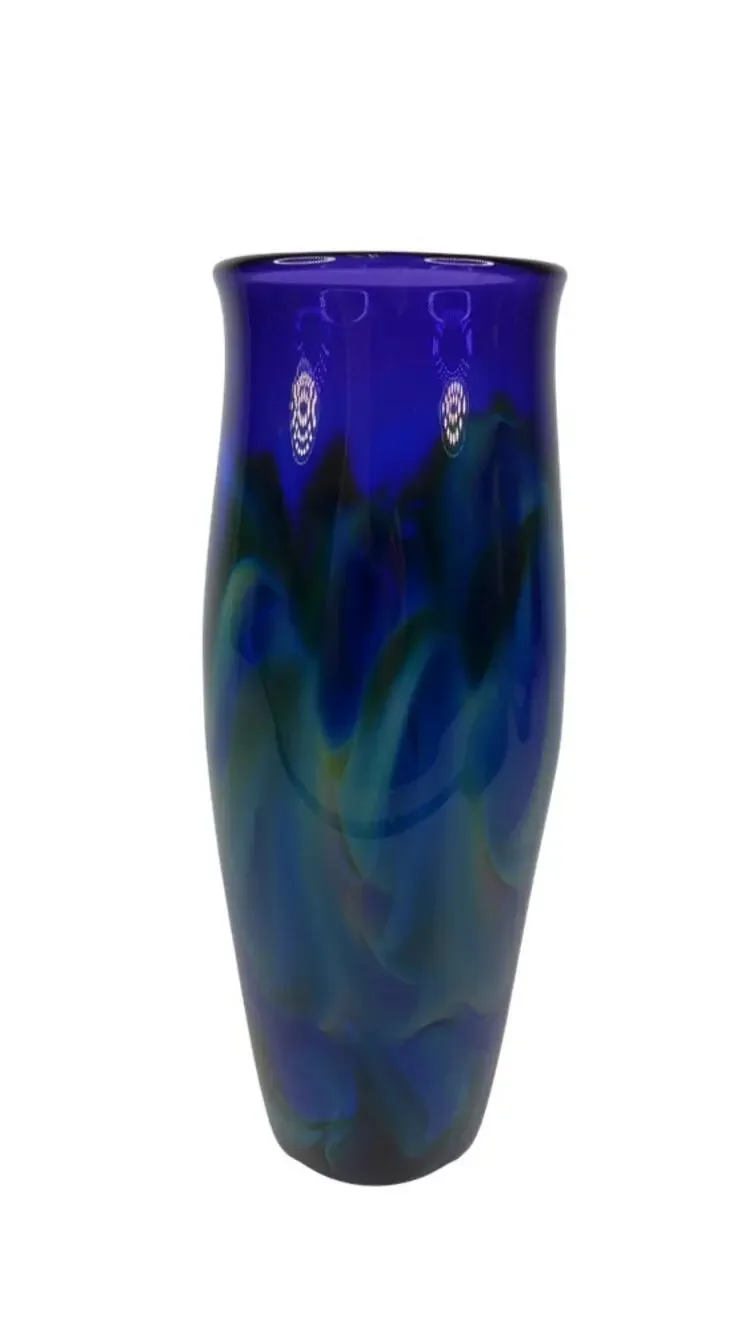 Kosta Boda Swedish Art Glass Vase by Kjell Engman - Signed 12